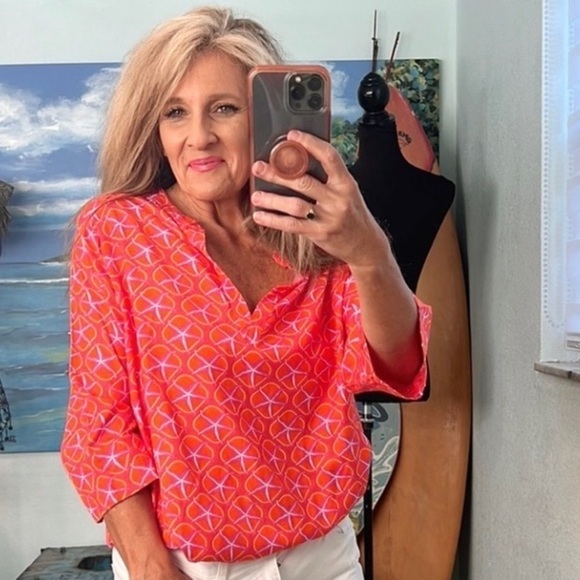 Escapada,STAR FISH! Resort Wear,Fun,Tunic, ADORABLE!!! Excellent Condition, L - Picture 6 of 11